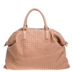 مملوكة مسبقًا Bottega Veneta Beige Intrecciato Leather Convertible Tote