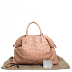 مملوكة مسبقًا Bottega Veneta Beige Intrecciato Leather Convertible Tote