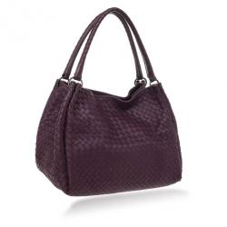 Pre Owned Bottega Veneta Corot Intrecciato Nappa Parachute Bag