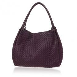 Pre Owned Bottega Veneta Corot Intrecciato Nappa Parachute Bag