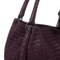 Pre Owned Bottega Veneta Corot Intrecciato Nappa Parachute Bag