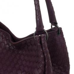 Pre Owned Bottega Veneta Corot Intrecciato Nappa Parachute Bag