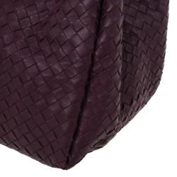 Pre Owned Bottega Veneta Corot Intrecciato Nappa Parachute Bag