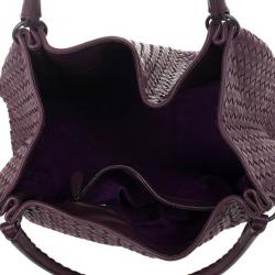 Pre Owned Bottega Veneta Corot Intrecciato Nappa Parachute Bag