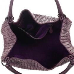 Pre Owned Bottega Veneta Corot Intrecciato Nappa Parachute Bag