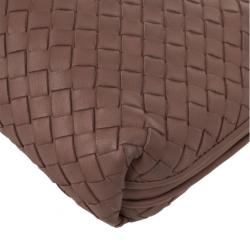 Bottega Veneta Small Pink Intrecciato Square Messenger Bag 