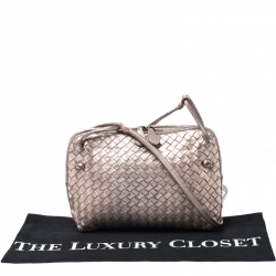 مملوكة مسبقًا حقيبة كروس بوتيغا فينيتا نوديني جلد انترشياتو بيج