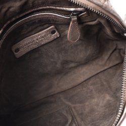 مملوكة مسبقًا حقيبة كروس بوتيغا فينيتا نوديني جلد انترشياتو بيج