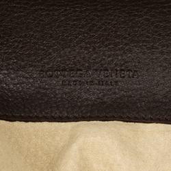 Pre Owned Bottega Veneta Brown Leather Cervo Intrecciato Hobo Bag