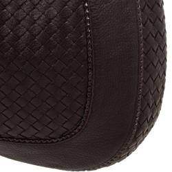 Pre Owned Bottega Veneta Brown Leather Cervo Intrecciato Hobo Bag