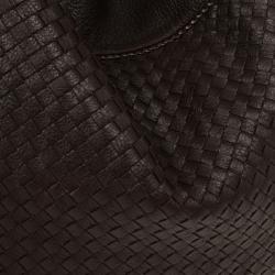 Pre Owned Bottega Veneta Brown Leather Cervo Intrecciato Hobo Bag