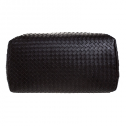 Pre Owned Bottega Veneta Brown Intrecciato Leather Roma Tote