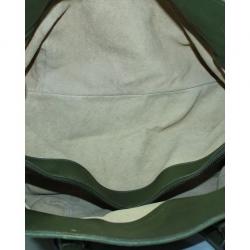 Pre Owned Bottega Veneta Dark Green Intrecciato Leather Tote Bag