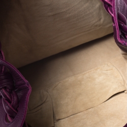 مملوكة مسبقًا Bottega Veneta Purple Smooth Leather Large Julie Tote