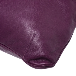 مملوكة مسبقًا Bottega Veneta Purple Smooth Leather Large Julie Tote