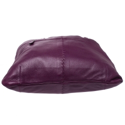 مملوكة مسبقًا Bottega Veneta Purple Smooth Leather Large Julie Tote