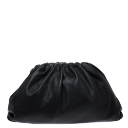 Bottega Veneta Black Leather The Pouch 