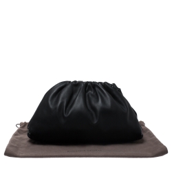 Bottega Veneta Black Leather The Pouch 