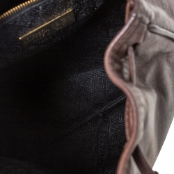 Pre Owned Bottega Veneta Dark Brown Intrecciato Leather Mini Vintage Backpack