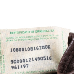 Pre Owned Bottega Veneta Dark Brown Intrecciato Leather Mini Vintage Backpack