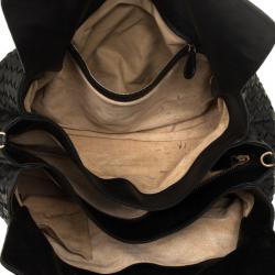 Pre Owned Bottega Veneta Brown Quetsche Intrecciato Light Calf Tote