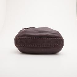 Pre Owned Bottega Veneta Brown Dome Drawstring Bag