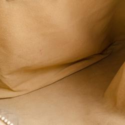 Pre Owned Bottega Veneta Caramel Two Tone Veneta Medium Hobo