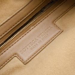 Pre Owned Bottega Veneta Caramel Two Tone Veneta Medium Hobo