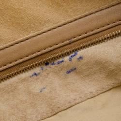 Pre Owned Bottega Veneta Caramel Two Tone Veneta Medium Hobo