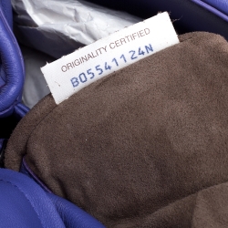 Pre Owned Bottega Veneta Light Purple Intrecciato Leather Small Olimpia Shoulder Bag