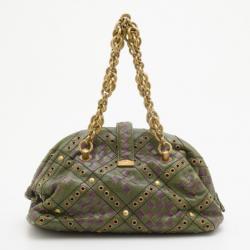 Pre Owned Bottega Veneta Bowling Leather Handbag