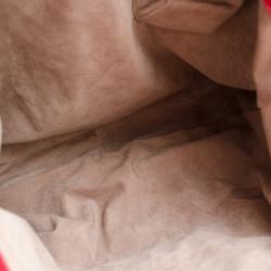 Pre Owned Bottega Veneta Red Washed Cervo Leather Hobo