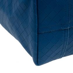 Bottega Veneta Blue Fraise Intrecciato-Mirage Large Tote