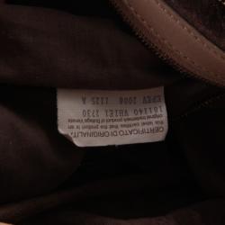 Pre Owned Bottega Veneta Zebra Stripe Large Veneta Woven Hobo 