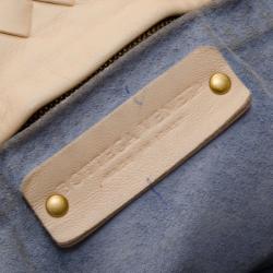 Pre Owned Bottega Veneta Ivory Intrecciato Woven Tote