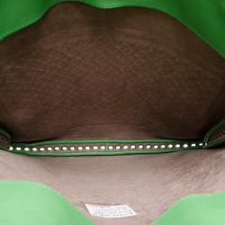 Pre Owned Bottega Veneta Esperanza Intrecciato Shiny Calf Aquatre Bag 