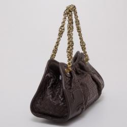 Pre Owned Bottega Veneta Brown Small Shoulder Bag