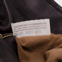 Pre Owned Bottega Veneta Brown Small Shoulder Bag