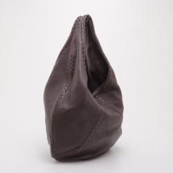 Pre Owned Bottega Veneta Nero Washed Cervo Hobo