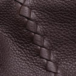 Pre Owned Bottega Veneta Nero Washed Cervo Hobo