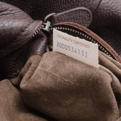 Pre Owned Bottega Veneta Nero Washed Cervo Hobo