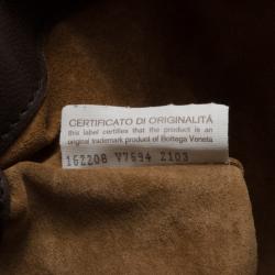 Pre Owned Bottega Veneta Brown Leather Shopping Tote 