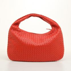 Pre Owned Bottega Veneta Medium Intrecciato Nappa in Orange