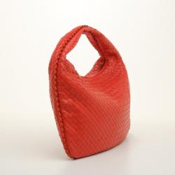 Pre Owned Bottega Veneta Medium Intrecciato Nappa in Orange