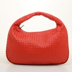 Pre Owned Bottega Veneta Medium Intrecciato Nappa in Orange