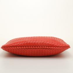 Pre Owned Bottega Veneta Medium Intrecciato Nappa in Orange