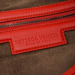 Pre Owned Bottega Veneta Medium Intrecciato Nappa in Orange