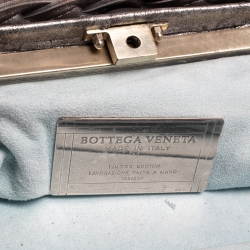 Pre Owned Bottega Veneta Multicolor Lizard Ruffles Limited Edition 135/200 Frame Bag