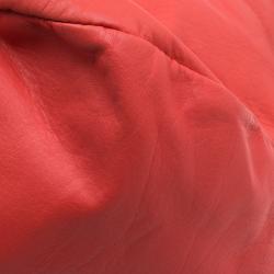 Pre Owned Bottega Veneta Orange Soft Leather Large Tote