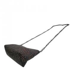 Pre Owned Bottega Veneta Two Tone Leather Intrecciato Crossbody